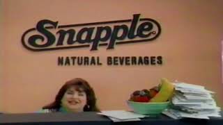 Retro Snapple Natural Beverages Commercial 1995 Snapple Mascot