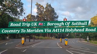 Road Trip UK 🇬🇧 | Coventry To  Meriden | Strawberry Bank Hotel | Raw Footage | Countryside Roads