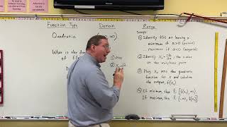 College Algebra - Domain & Range of a Quadratic Function