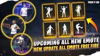 UPCOMING ALL NEW EMOTE IN FREEFIRE / FREEFIRE MAX 🔥 OB30 UPDATE FREE FIRE NEW EMOTES ! 🤩