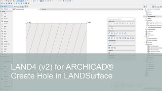 Create Hole in LANDSurface | LAND4 for ARCHICAD®