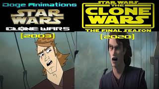 Clone Wars CGI vs Clone Wars (2003) [Fan-Made] Art Style - Comparison