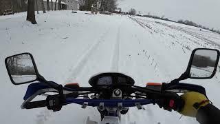 Yamaha XT225 Vs Alabama Snow