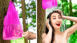 FUNNY TRAVEL HACKS || Summer Vacation and Outdoor Hacks By 123GO!LIVE