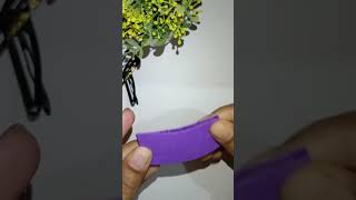 DIY purple hair clip 💜#trending#viral#ytshorts#foryou#craft#shorts#clip#diy#hairclip@CrafterAditi