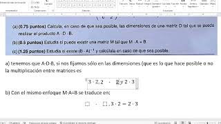 Matemáticas II EBAU, Asturias, Junio 2023, ejercicio 2