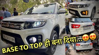 Brezza Base To Top Model Modification | अब कुछ जान आइ गाड़ी में🔥🔥