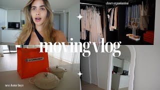 MOVING VLOG | closet makeover, new furniture dilemmas, pr unboxing & more!