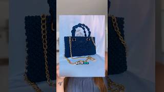 💙Azul en tendencia en nuestra Comunidad #Macramé! 🧶 El azul está dominando los proyectos de bolsos!👜