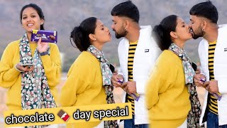 chocolate 🍫 day prank on boyfriend 😍 gone romance 😘  Soniya empress Ho gayi 🫢