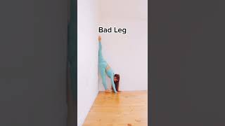 Good Leg vs Bad Leg Flexibility Tiktok By Anna Mcnulty #shorts