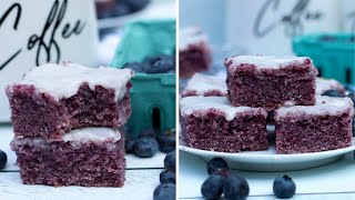 🫐 Blueberry BROWNIES (All-Natural!) #blueberries