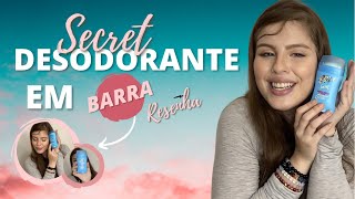 DESODORANTE SECRET EM BARRA RESENHA - SERÁ QUE FUNCIONA E VALE A PENA COMPRAR MESMO | Beatriz Paiva