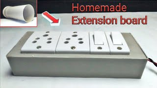 Diy extension board || with pvc pipe | Homemade extension board