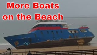 More Boats on the Beach #BoatAftermath #StormWatch #PraiaDaInfanta #Ferragudo #Nature'sPower