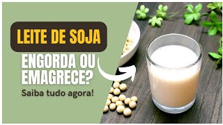 Conheça 5 Benefícios e malefício do Leite de soja / Leite de soja engorda ou emagrece?