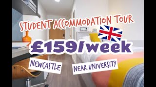 Cheap student accommodation near Newcastle University at £159/week -  Market House [Room Tour]