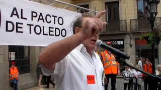 Diosdado Toledano presentació enquesta atur i precarietat manifestació Marea pensionista 26.5.2018