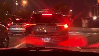 Saturday Night rides in Chicago downtown and its suburbs- night traffic