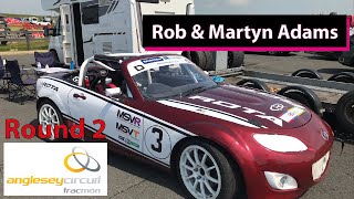 Round 2 - Anglesey - Rob and Martyn Adams Onboard highlights - MSVT Track day Trophy