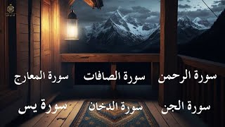 سورة الدخان  سورة الصافات  سورة الرحمن  سورة الجن  سورة يس سورة المعارج