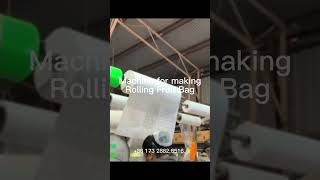 Plastic roll to roll machine for producing daily life fruit packaging