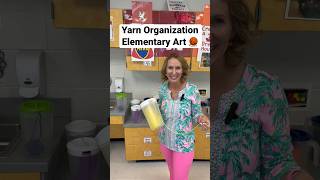 Yarn Organization #elementaryart #elementaryartteacher #artteachertips #artclassroom #yarnstorage