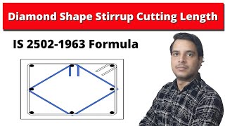 Diamond Shaped Stirrup Cutting Length with Easy Technique