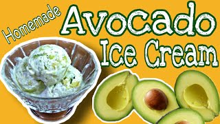 HOMEMADE AVOCADO ICE CREAM using 3 INGREDIENTS ONLY