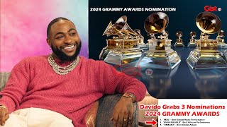 Singer Davido grabs three nominations at the 2024 Grammy Awards - Watch