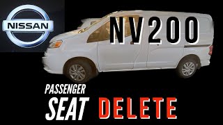 NV200-Remove the passenger seat and still have functional airbags!