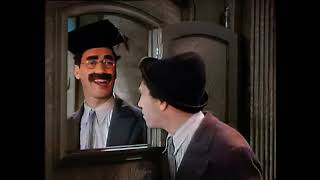 🎩 Marx Brothers - Chico & Groucho in Horse Feathers - Restored in Full 4k Color 🎥