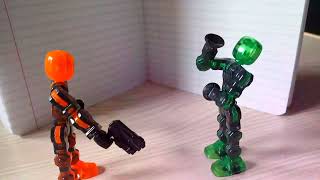 average klikbot interaction #stopmotion #fight #video #stikbot