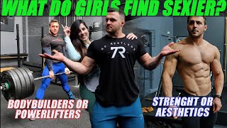 AESTHETICS 💪 or STENGHT 🏋 What do girls find sexier? Hitting heavy singles on Deadlift & Bench Press