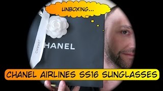 CHANEL Airlines SS16 Sunglasses Unboxing