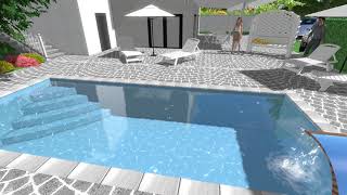 RS Piscine group piscina privata 3D