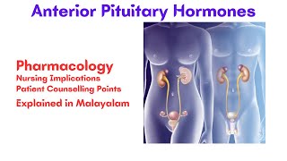 Anterior Pituitary Hormones | Pharmacology Malayalam | EPI 14