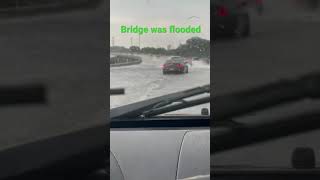 Insane Bridge Flood Car Stuck