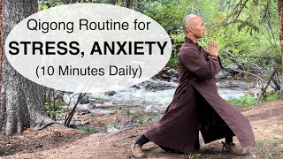 10-Minute Qigong Daily Routine for Anxiety, Stress and Fear(Silent)