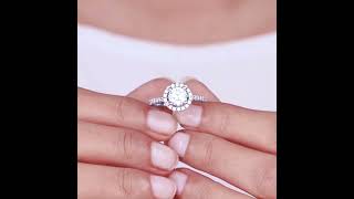 Diamond Halo Engagement Rings - Abelini UK