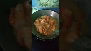 masakan udang galah hasil mancing ..yang bikin ngiler