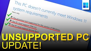 How to Update Windows 11 From ISO File | This PC doesn't currently meet Windows 11