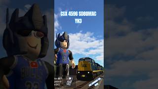 CSX 4596 SD80MAC Pushing Intermodal K5HL Train Roblox