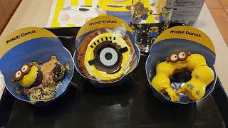 Minion Donuts @ Mister Donut Asakusa and Shinjuku.  Despicable Me 4 doughnuts 🇯🇵  Honest review!