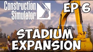 FINISHING the Soccer Stadium EP 6 The Pitch, Installing Turf in Construction Simulator | Let's Play