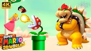 Super Mario 3D World + Bowser's Fury (3 PLAYERS) - Cakewalk Flip & World 5-6 (4K 60FPS)