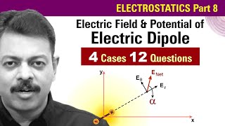 Electrostatics Part 8 | Electric Field & Potential due to Dipole | Onion Physics | Ashish Arora Sir