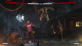 Cyborg versus Green Lantern Injustice 2 AI Fight