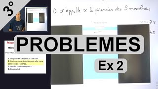 Exercice 2 : trouver le premier des 5 nombres impairs qui se suivent et dont la somme fait 275.