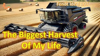 Harvester | The Biggest Harvest Of My Life - Modern Machine Fendt Ideal 10T #farming #agriculture